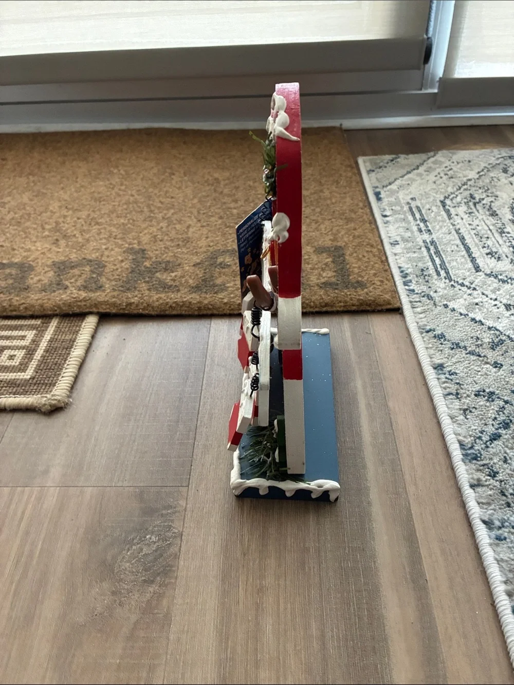Festive Snowman Holiday Table Décor - Red and White